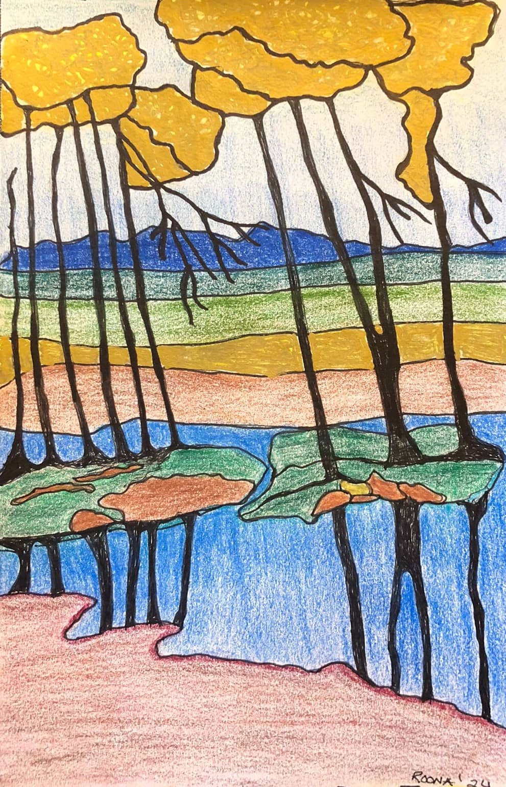 Dynamic mixed media composition